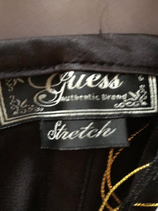 Guess Gold Black Metallic Stretch Bustier NWT - Picture 8 of 9